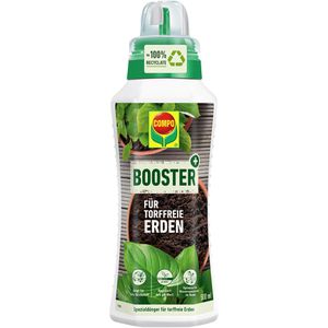 Compo Dünger Booster für torffreie Erden, Flüssigdünger, 1 Liter