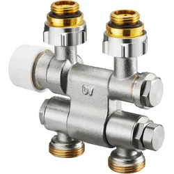 Oventrop Anschlussarmatur 1184035 G 1/2 AGxG 3/4 AG, Ein-/Zweirohrarmatur