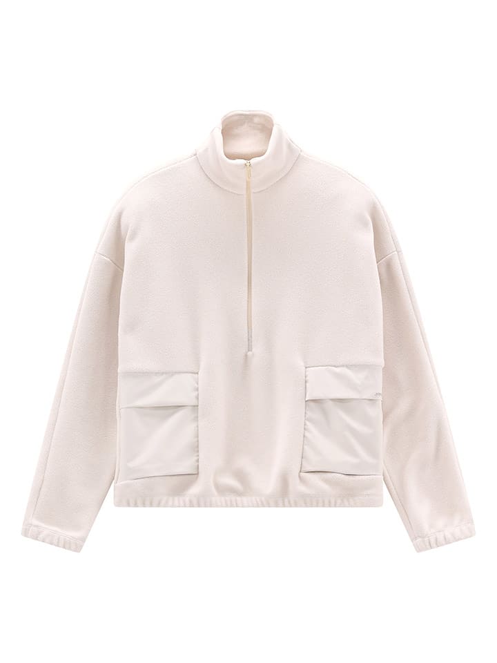 Jeanne Baret Fleecepullover "Rochefort" in Creme - 34