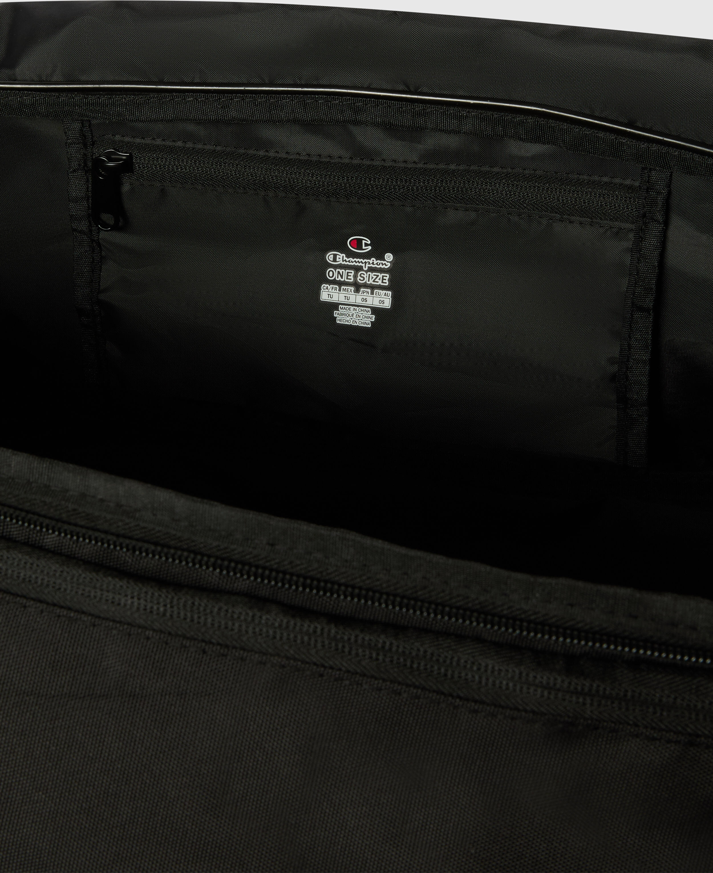 Sporttasche CHAMPION "Gym Duffle Bag - Midium Size", schwarz (nbk, nbk), Obermaterial: 100% Polyester, Taschen Sporttasche, wasserabweisendes Material, aus Polyester, für Erwachsene nbk, nbk Einheitsgröße