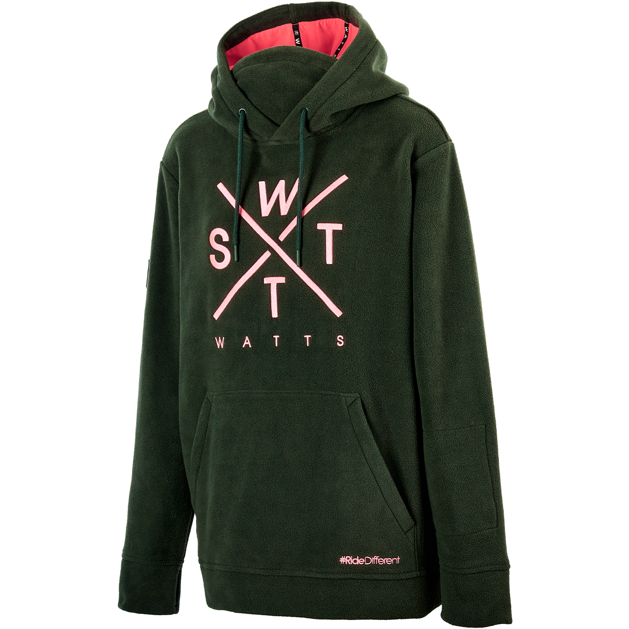 Watts Damen Fleece Hoodie XTRACK green/black - M