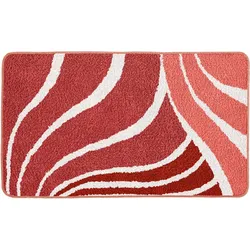 Kleine Wolke Badteppich Flame Marsala 60x100 cm