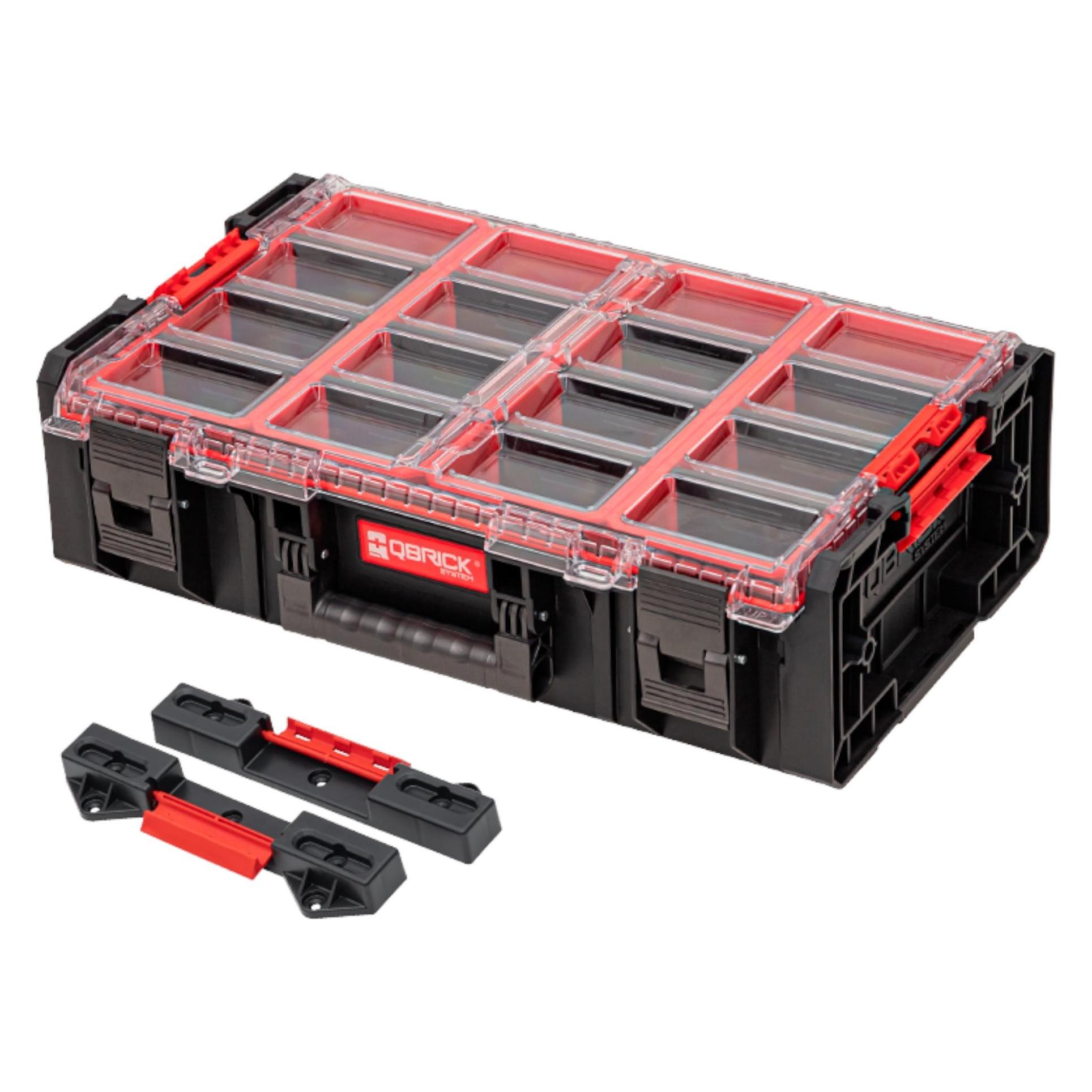 Qbrick Grosser Organizer mit Einzelkoffern und Adapter ORGQ2XLADCZAPG003 (ORGQ2XLADCZAPG003)
