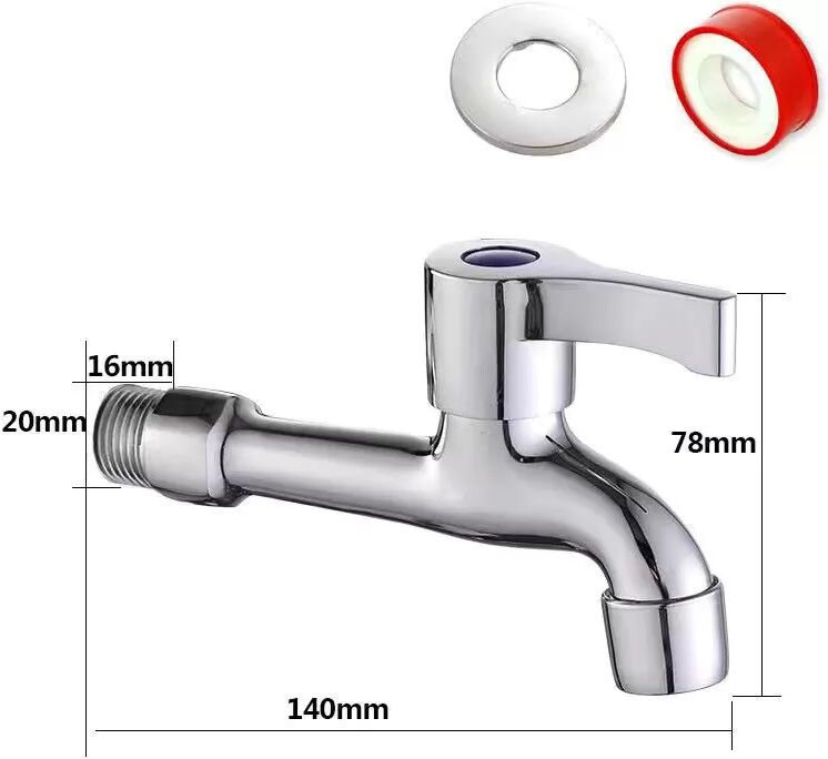 INF Adaptateur de robinet en laiton pour seau de vadrouille, 14 cm