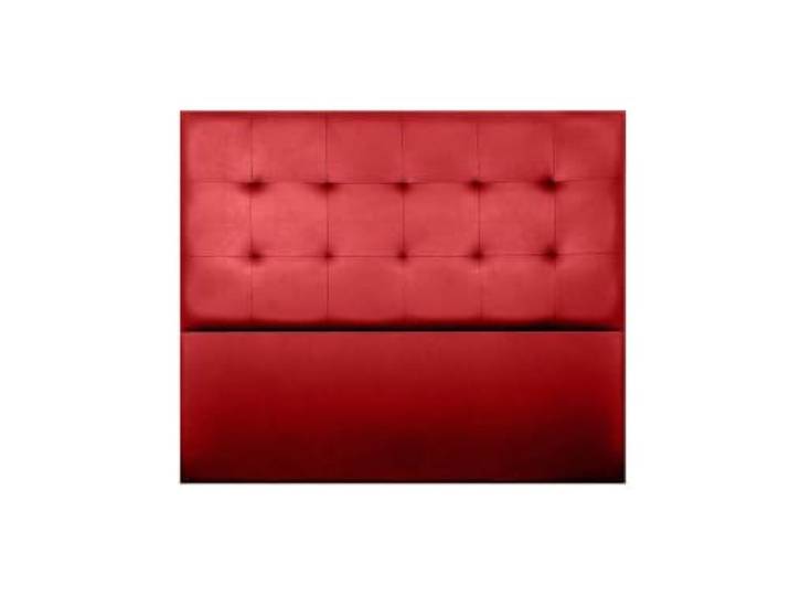 Matris Kopfteil mit Polsterung aus Kunstleder Prag, 120 cm Höhe und Verankerungen, Rot, 160 x 120 x 8 cm, Bett 150 cm