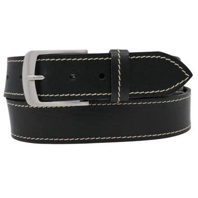 Ledergürtel ANNAMATONI "AnnaMatoni Ledergürtel Juno Ledergürtel Juno", Herren, Gr. TW105 - 120cm Gesamtlänge, schwarz (schwarz 790), 100% Leder, Gürtel Ledergürtel
