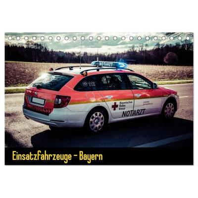 Einsatzfahrzeuge - Bayern (Tischkalender 2027 DIN A5 quer), CALVENDO Monatskalender