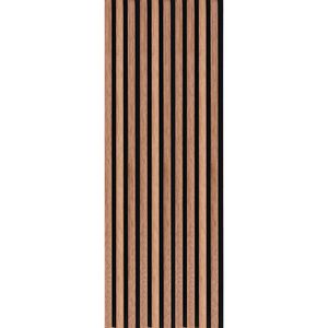 NL-Panels Akustikpaneel Walnuss, 120 x 40 x 2,1 cm, mit schwarzem Filz, , Stück