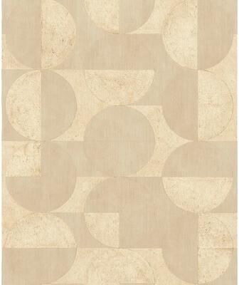 Advantage Barcelo Light Brown Circles Wallpaper