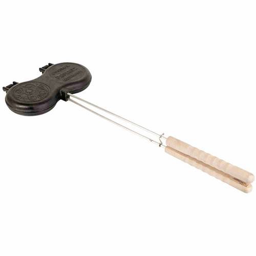 Petromax Burgereisen Burgerpresse Schwarz, Chrom, Holz BG-IRON