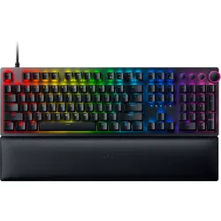 Razer Huntsman V2 Gaming Tastatur (lila Switches) - optische Gaming Tastatur, Clicky Purple Switches, Chroma RGB, deutsches Layout (QWERTZ)