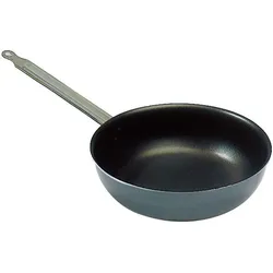 Matfer Chef Plus antihaftbeschichtete, geschweifte Schmorpfanne, 24 cm (909024)