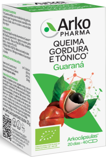 Arkopharma Arkocápsulas Guaraná Bio 40 cápsulas