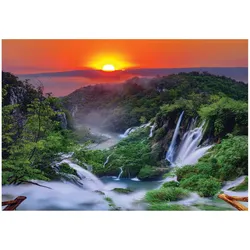 FOTOTAPETE Wasserfall 3D Natur 350x250