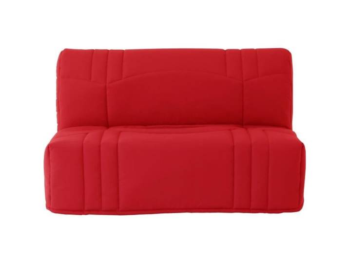 Banquette BZ DREAM - Tissu 100% Coton rouge - Couchage 140x190 cm - Classique - Moelleux