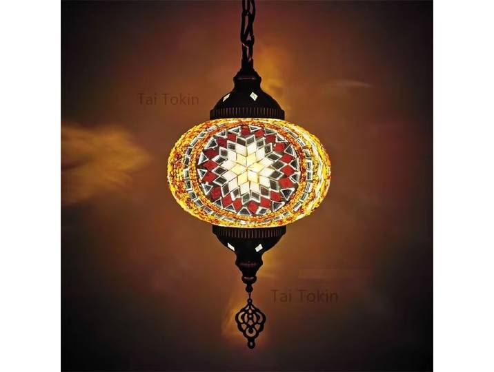Lampe suspendue en mosaïque artisanale de style turc ethnique, nouvelle collection, idéale pour café, restaurant, bar, luminaire suspendu pour arbre
