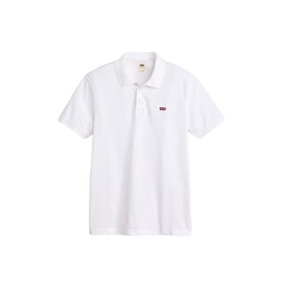 Poloshirt LEVI'S "Poloshirt Housemark Polo 1er Pack", Herren, Gr. L, weiß, Obermaterial: 100% Baumwolle CO., Shirts