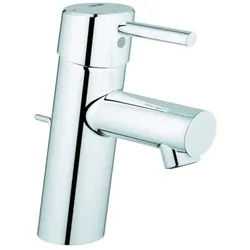 Grohe Concetto Einhand-Waschtischbatterie, S-Size, Energie-Spar-Funktion, Ausladung 101mm, Zugstangen-Ablaufgarnitur, chrom, 2338010E