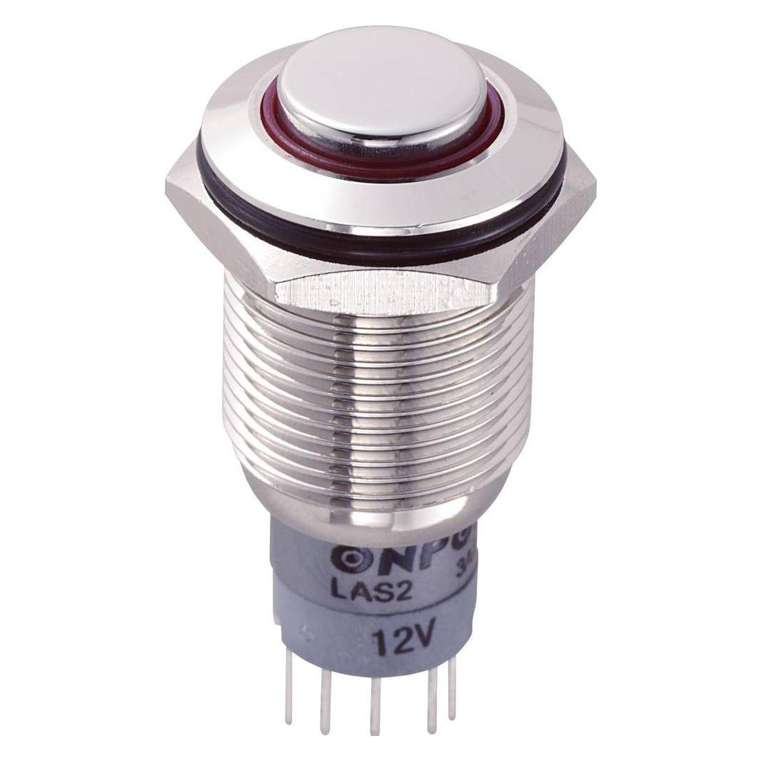 Tru Components 701909 LAS2GQH-11E/R/12V/N/P Vandalismusgeschützter Drucktaster 2 (701909)
