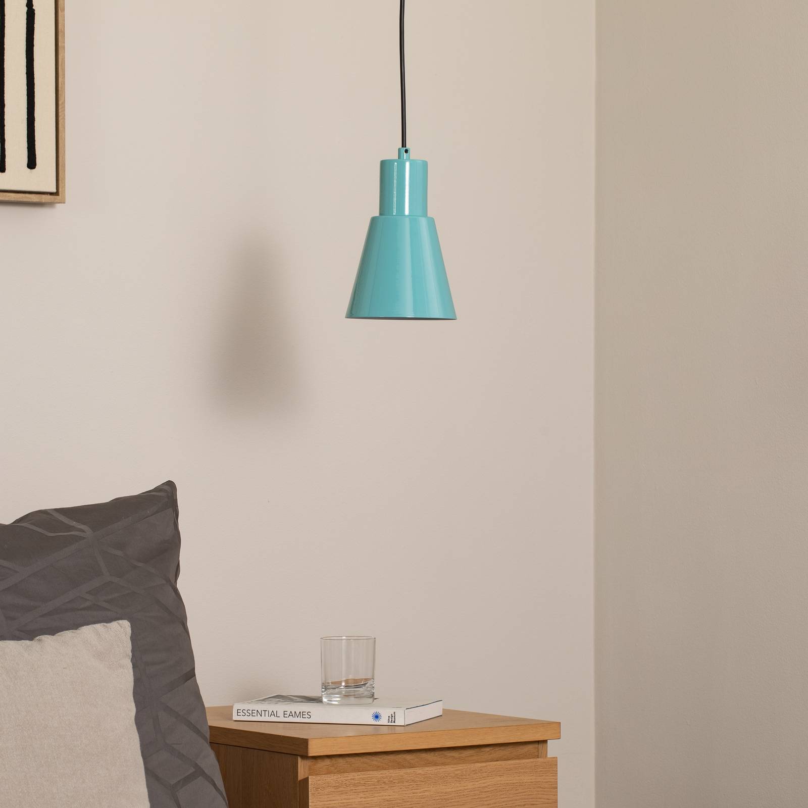 Hängelampe Konikkem Opviq, dimmbar, blau, für Wohn- / Esszimmer, Metall, Junges Wohnen, Pendelleuchte