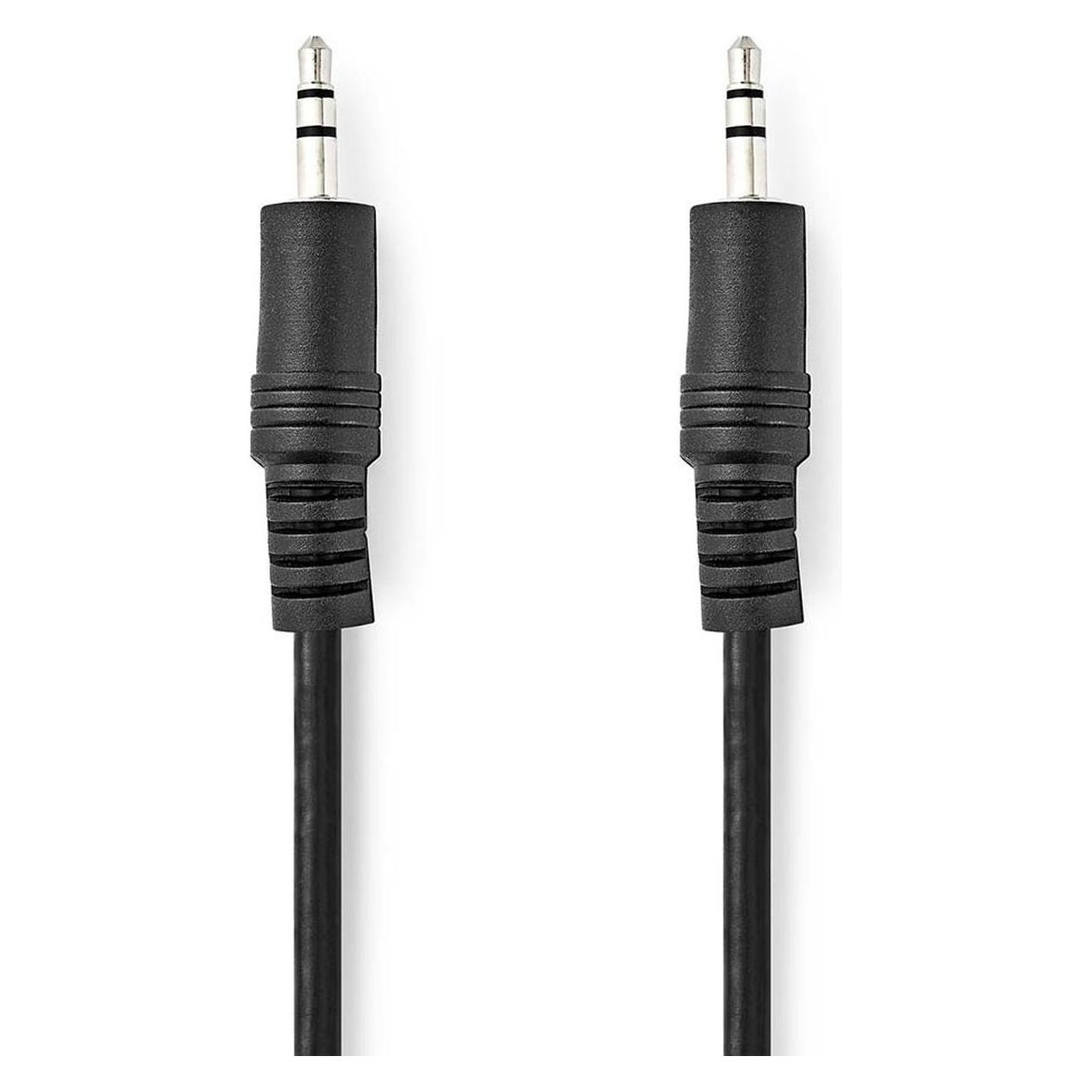 Nedis Stereo-Audiokabel | 3.5 mm Stecker | 3.5 mm Stecker | Vernickelt | 3.00 m | Rund | Schwarz | L (3 m) (CAGL22000BK30)