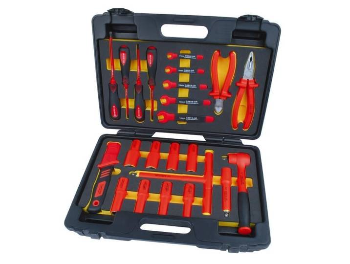 BRÜDER MANNESMANN Jeu d'outils VDE 24 pièces en coffret