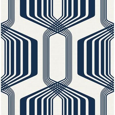 NextWall Striped Geo Peel and Stick Wallpaper