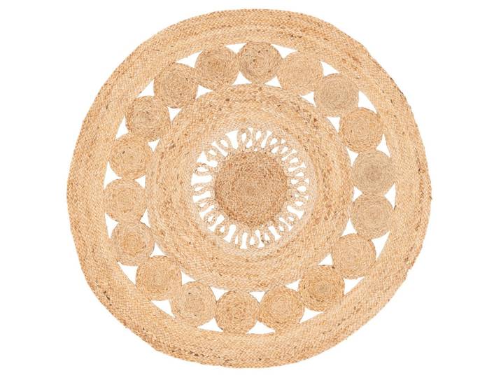 HANDGEFERTIGT JUTE TEPPICH PIA RUND