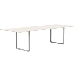 Muuto Tisch 295 x 108 cm sandfarbig laminiert graue Beine