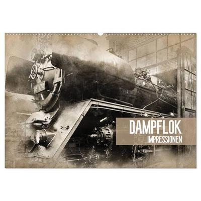 Dampflok Impressionen (Wandkalender 2026 DIN A2 quer), CALVENDO Monatskalender