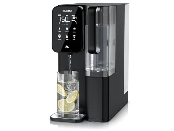 Arendo - Premium Osmoseanlage - 99,99% reines Trinkwasser - 7 stufiges Filtersystem (5+2) – Umkehrosmose/Wasserfilter – keine Installation - Auftisch Gerät – Heißwasserspender 40°C - 100°C – TDS