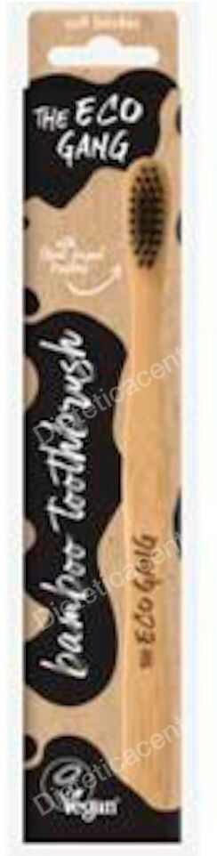 The eco gang cepillo de dientes adulto medio negro 1ud