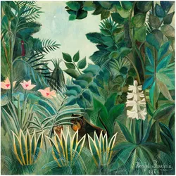 FOTOTAPETE Henri Rousseau - Dschungel am Äquator 192/192 cm