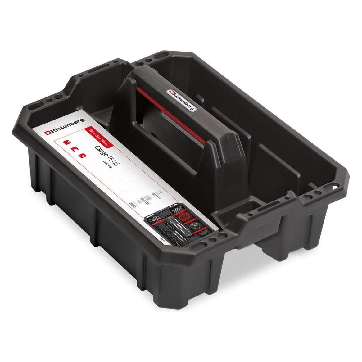 Prosperplast Kistenberg Cargo Plus 40 KCA40S Werkzeug-Tragekasten Werkzeugkasten Werkzeug-Organizer Ergonomischer (6 Teile) (KCA40S)