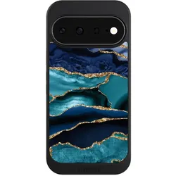 Nivocase Hülle für Google Pixel 11 Handyhülle NIVOcore Case Schwarz Glitzer Look Marmor Trends (Google Pixel 11), Smartphone Hülle, Schwarz
