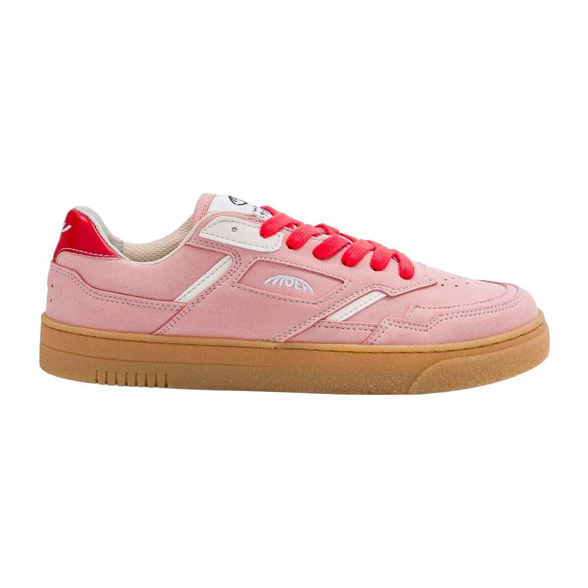 MoEa Origin Low Pink Suede & Beige-apple pink suede & beige - apple 38 MOEA-BAS009-1138