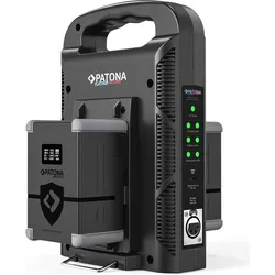 Patona Batteries Replacement Charger V-Mount (Kamera Akku Ladegerät), Kamera Stromversorgung, Schwarz
