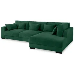 filippo Ecksofa Marsala Cord Grün Dunkelgrün
