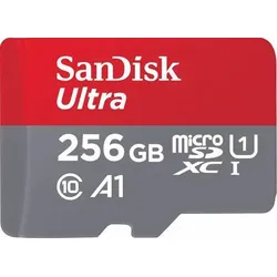 SanDisk Ultra microSDXC Speicherkarte 256GB + SD Adapter