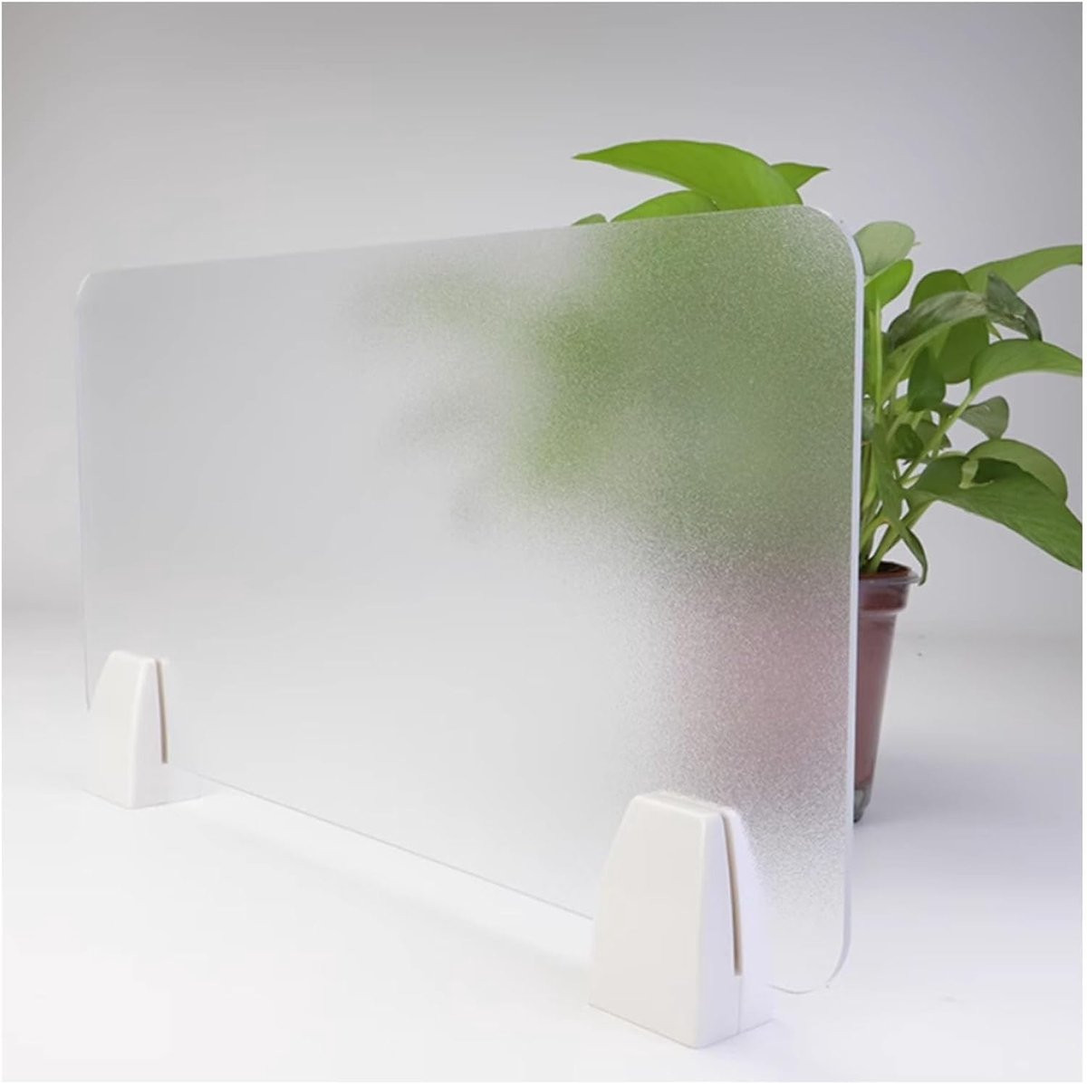 Bureau Divider Privacy Paneel Frosted met Klem 150 x 40 cm