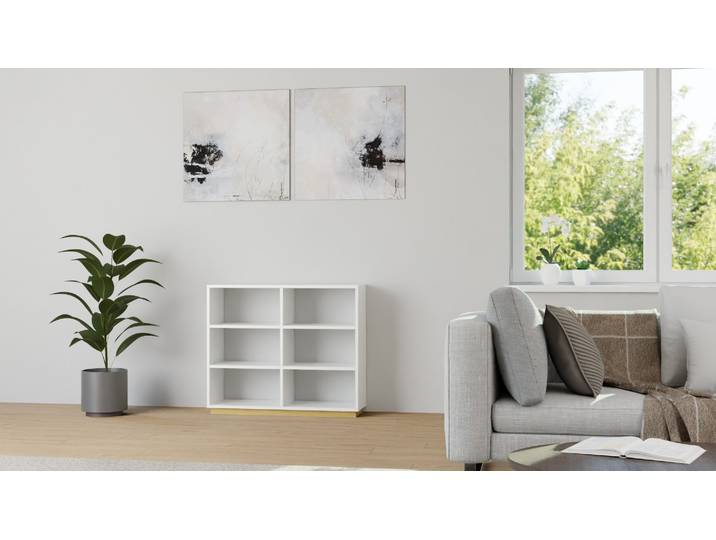 Schlichtes maßgefertigtes Sideboard MDF Beschichtet MDF Weiß matt