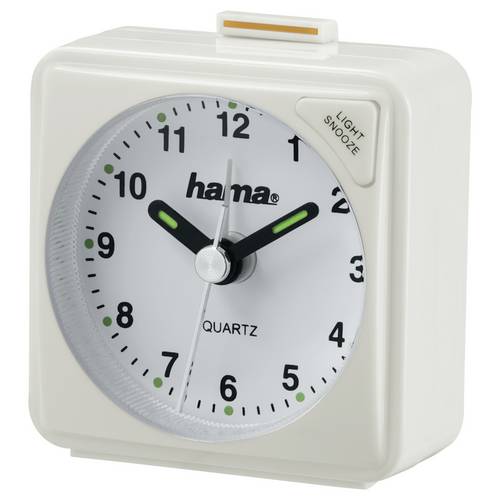Hama 00186330 Reisewecker "A50", Weiß