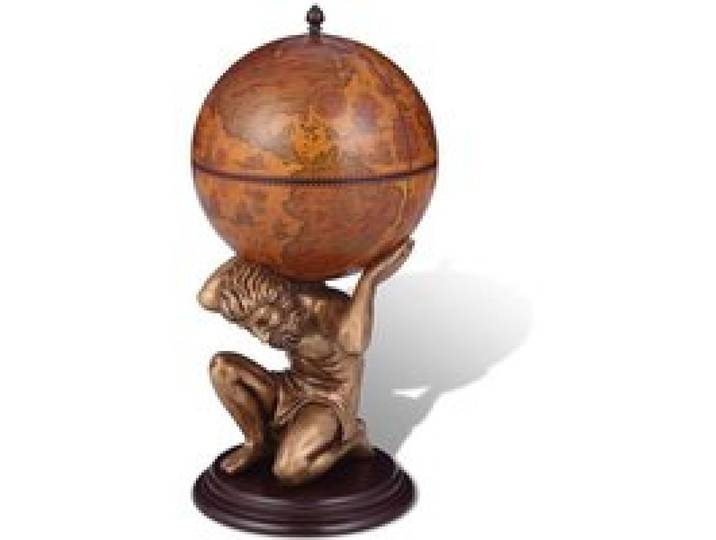 Bar sous forme de globe Atlas Caves à vins 42 x 42 x 85 cm