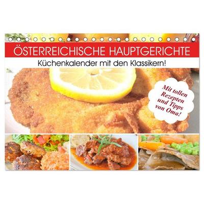 Österreichische Hauptgerichte. Küchenkalender mit den Klassikern! (Tischkalender 2027 DIN A5 quer), CALVENDO Monatskalender