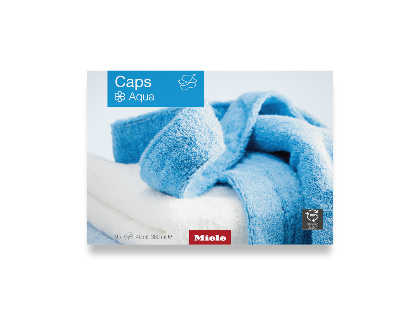 Miele WACSOA0902L Caps Aqua 9er Pack Weichspüler für frischen Wäscheduft 11486030