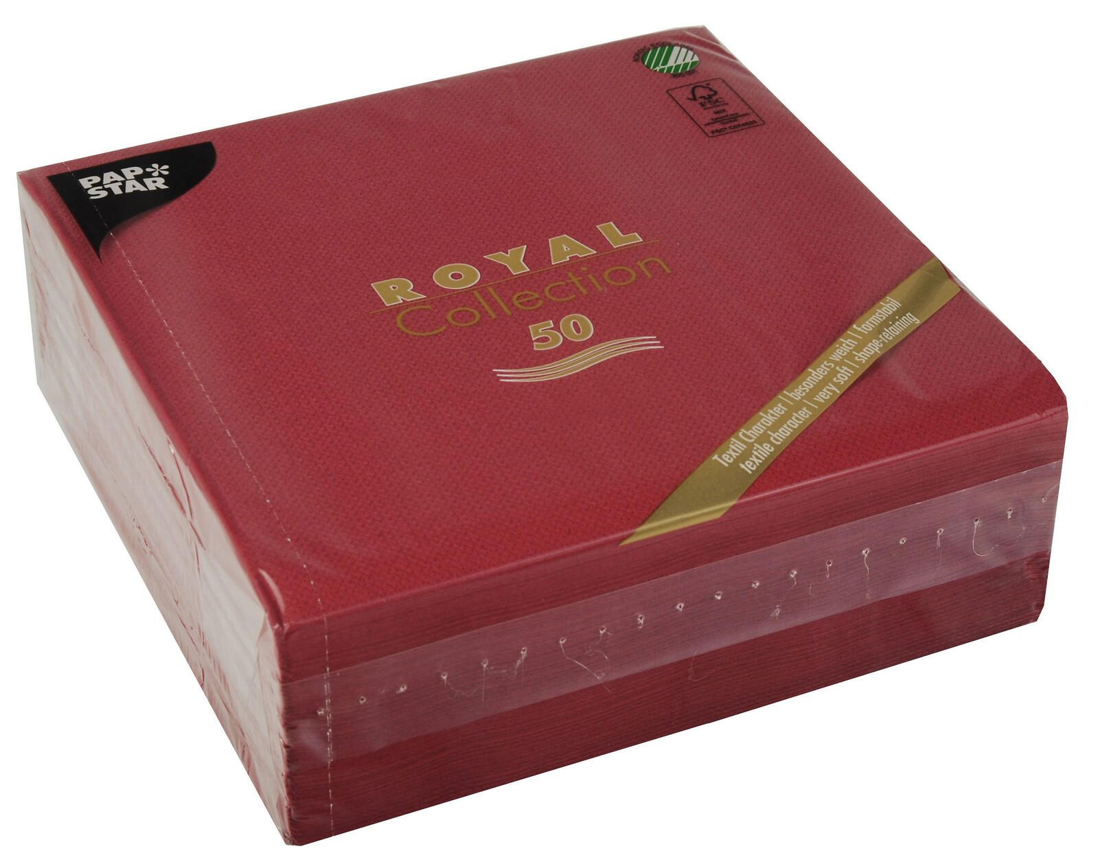 PAPSTAR Servietten 40,0 x 40,0 cm 3-lagig bordeaux 11608