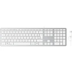 CONCEPTRONIC USB Tastatur slim USB-A/USB-C Layout DE ws