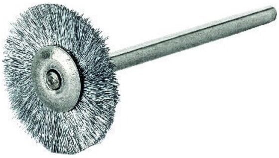 Lessmann Mini-brosse circulaire fil INOX 0,10 mm,⌀ brosse x largeur de brosse: 22X2 mm (410323)