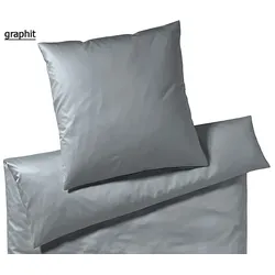 Elegante Bettwäsche Solid Jersey - 155x220 cm + 40x80 cm	graphit