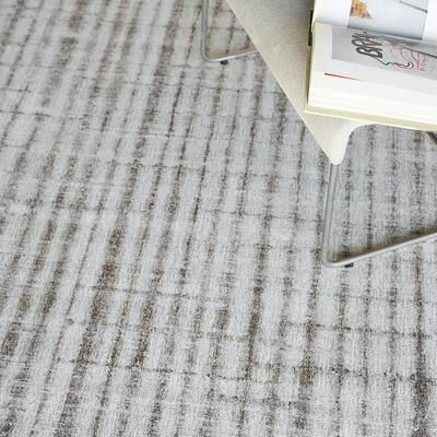 EXQUISITE RUGS Allure Hand-loomed Wool/Bamboo Silk Beige/Brown Area Rug.